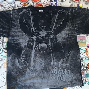 Miami Ink Giant screen print T